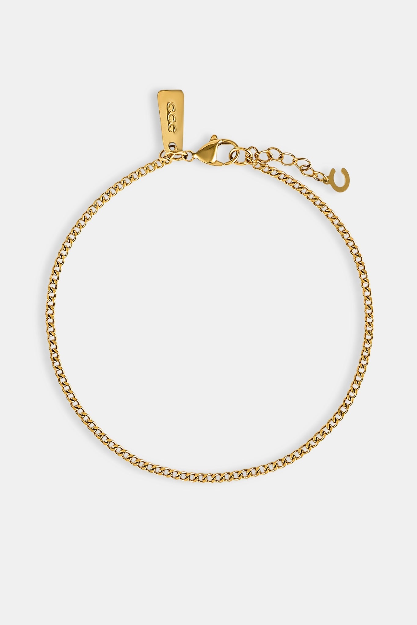 2mm Curb Bracelet - Gold