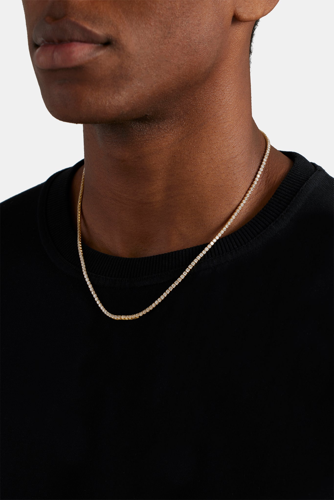 Gold Plated 2.5mm Micro Tennis Chain