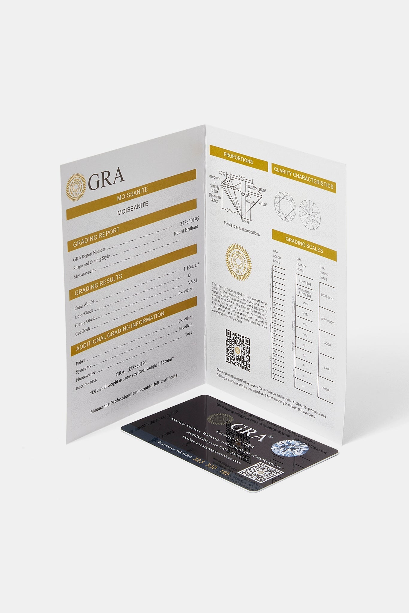 Moissanite Round Baguette Stud Earrings - 10mm