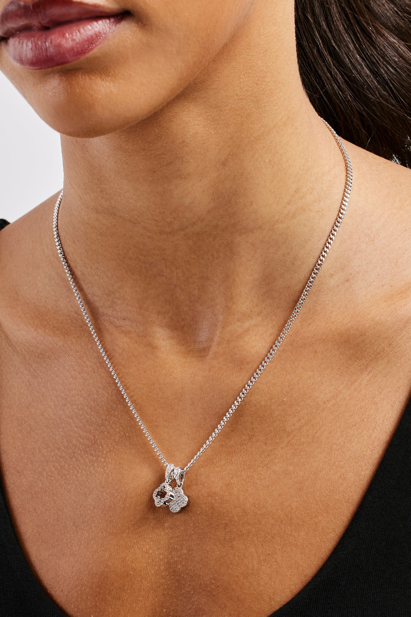 Iced Double Motif Cuban Necklace - 10mm