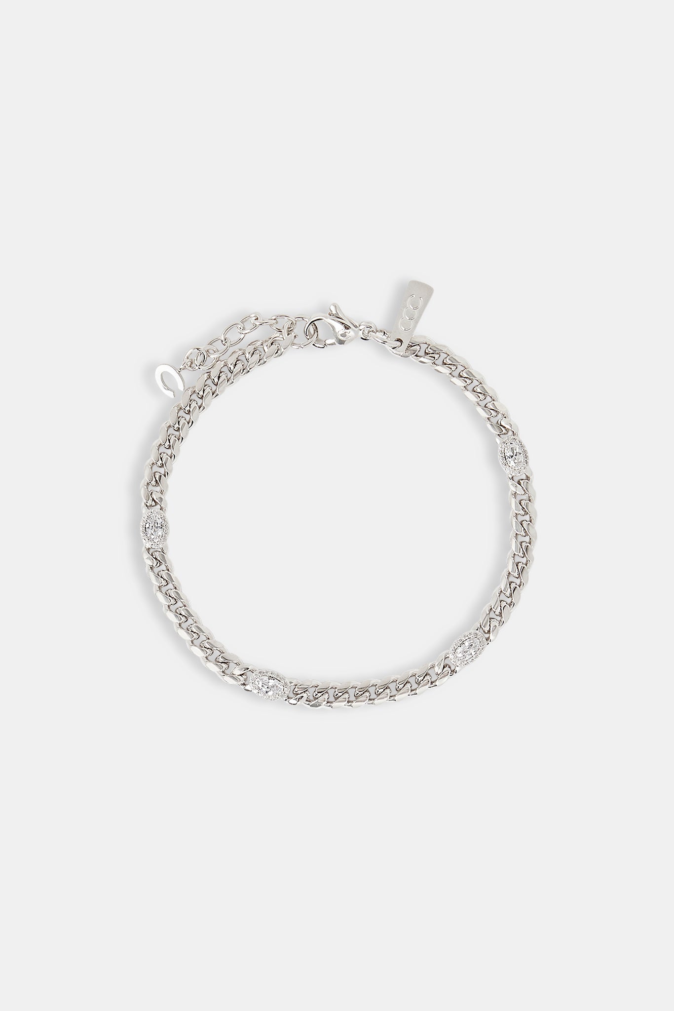 Iced Gemstone Miami Cuban Bracelet - 5mm