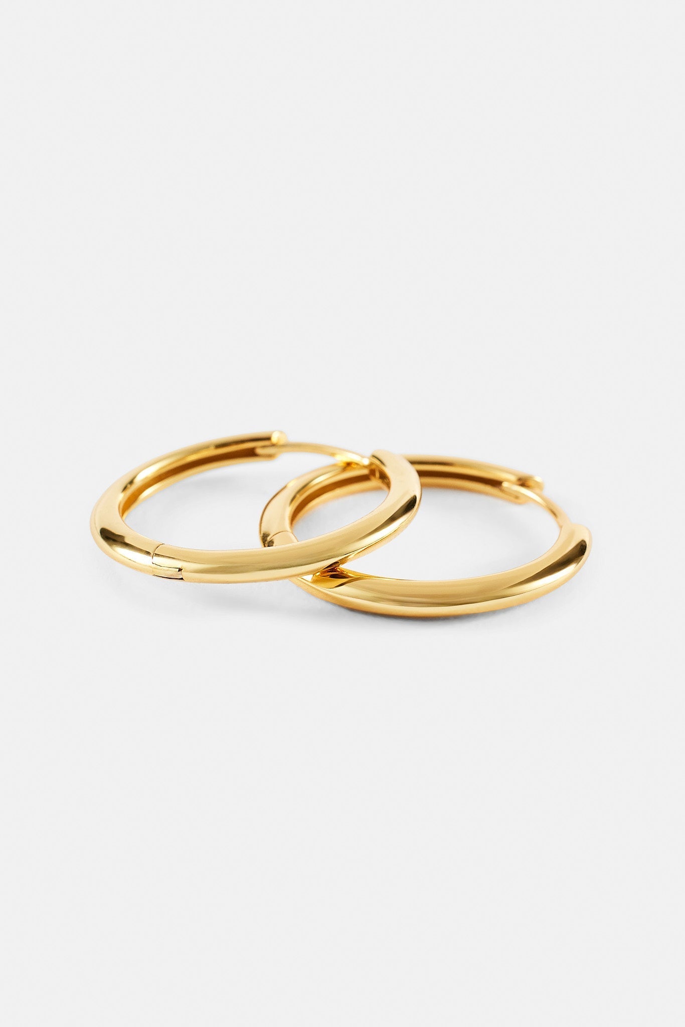 Polished Hoop Earrings - 20mm