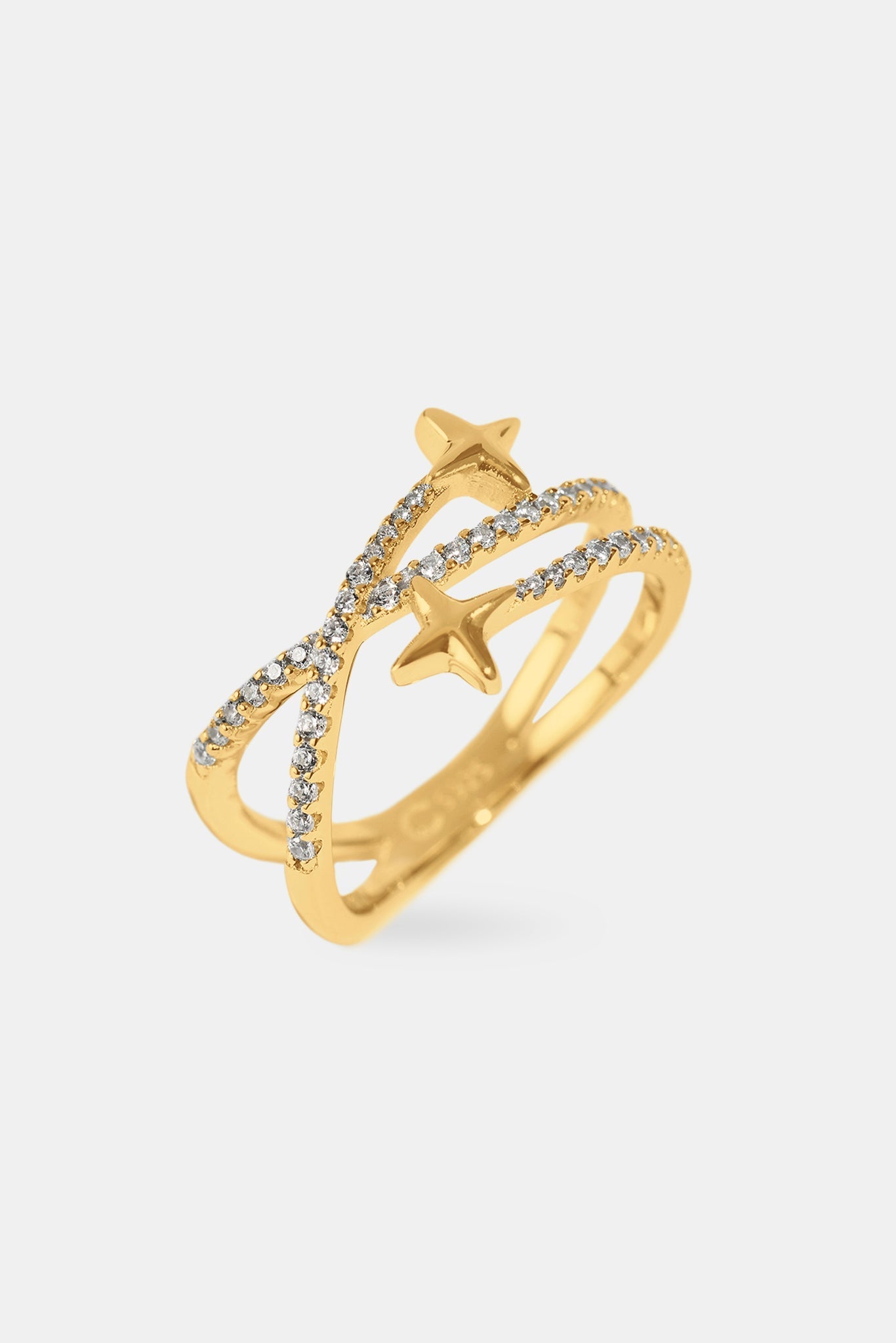 Star Band Ring - 1.5mm - Gold
