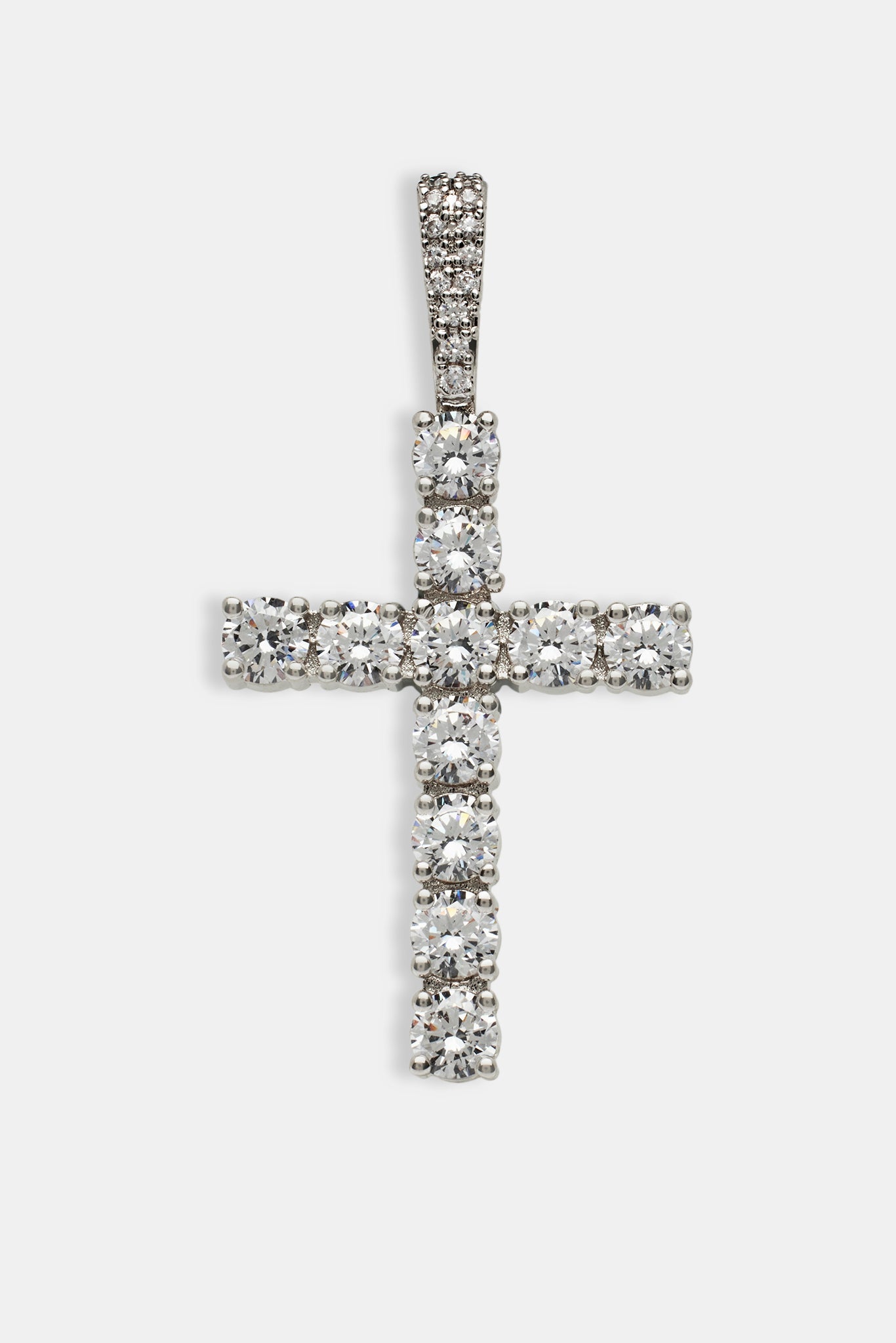 Iced Cross Pendant - 30mm