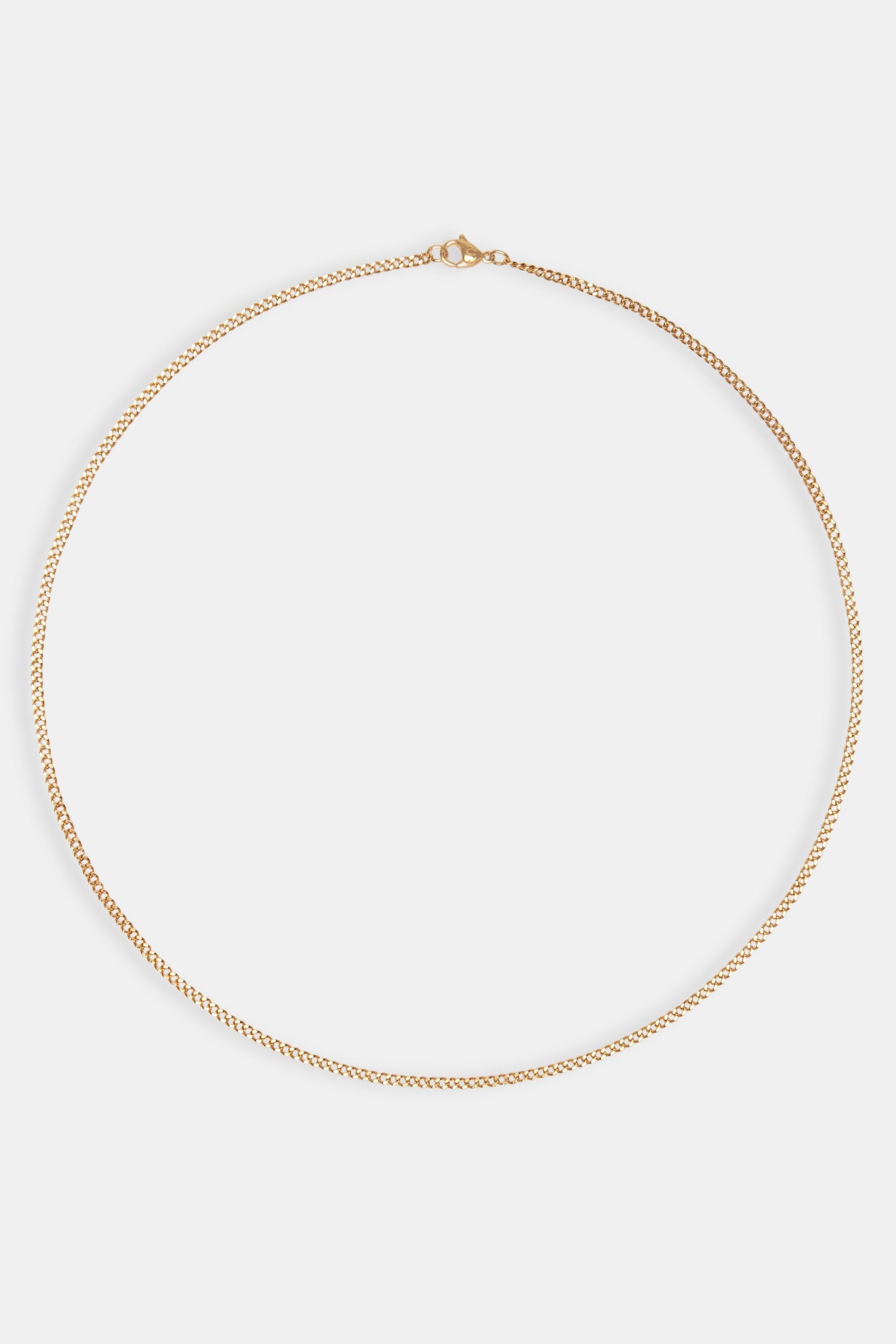 2.5mm Micro Cuban Chain - Gold