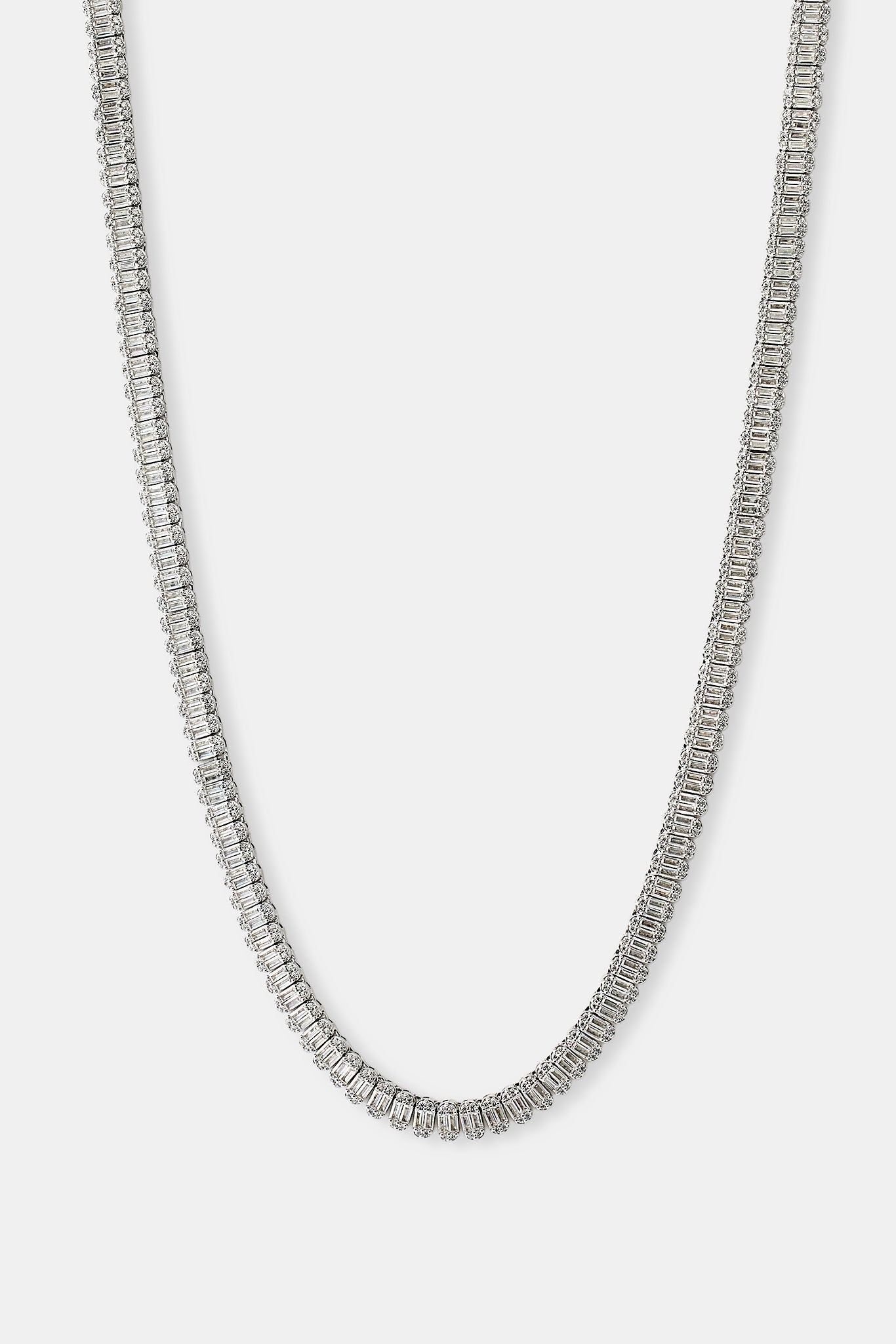 Iced Baguette Stone Tennis Chain - 6mm