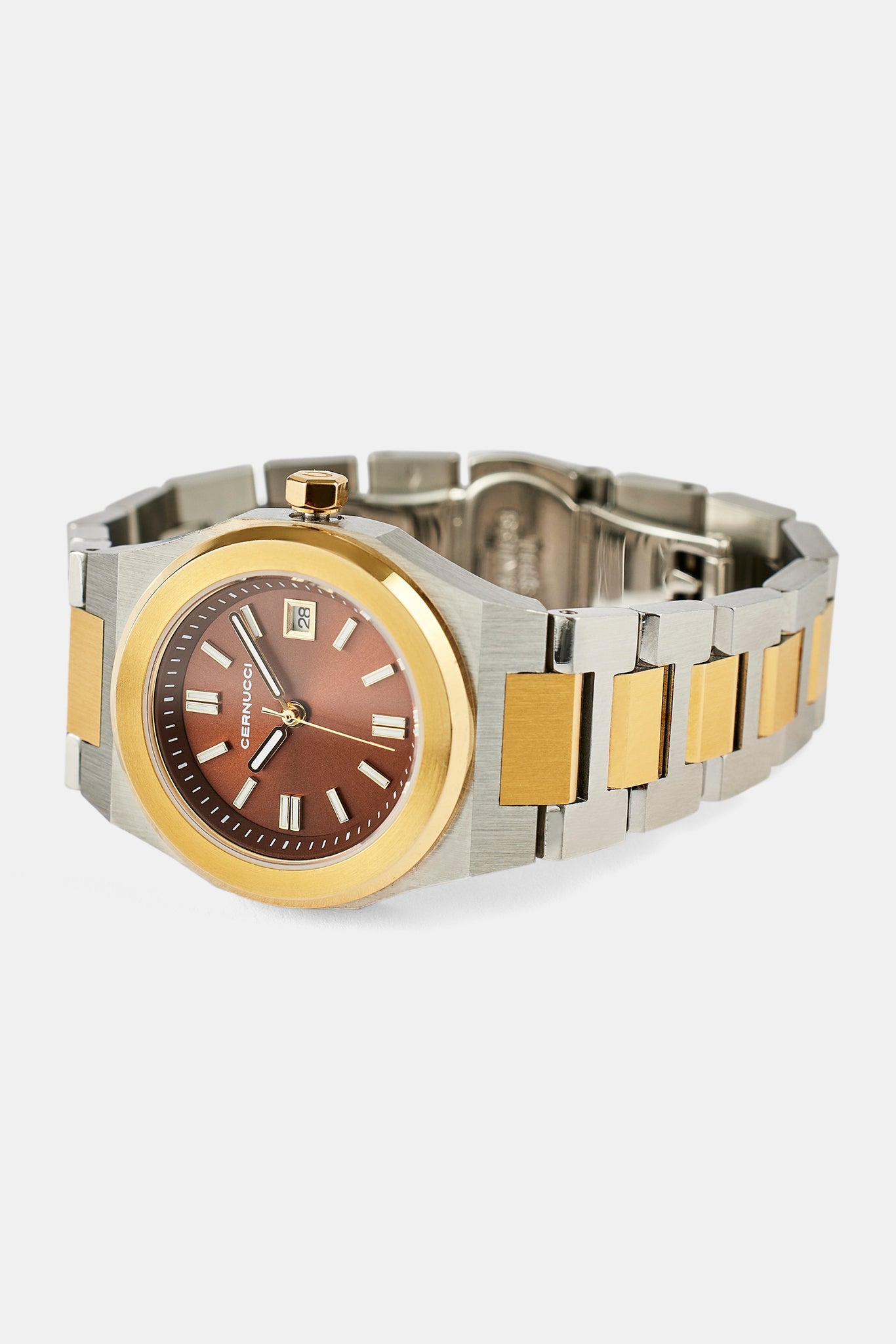 Cernucci Two Tone Watch - Silver