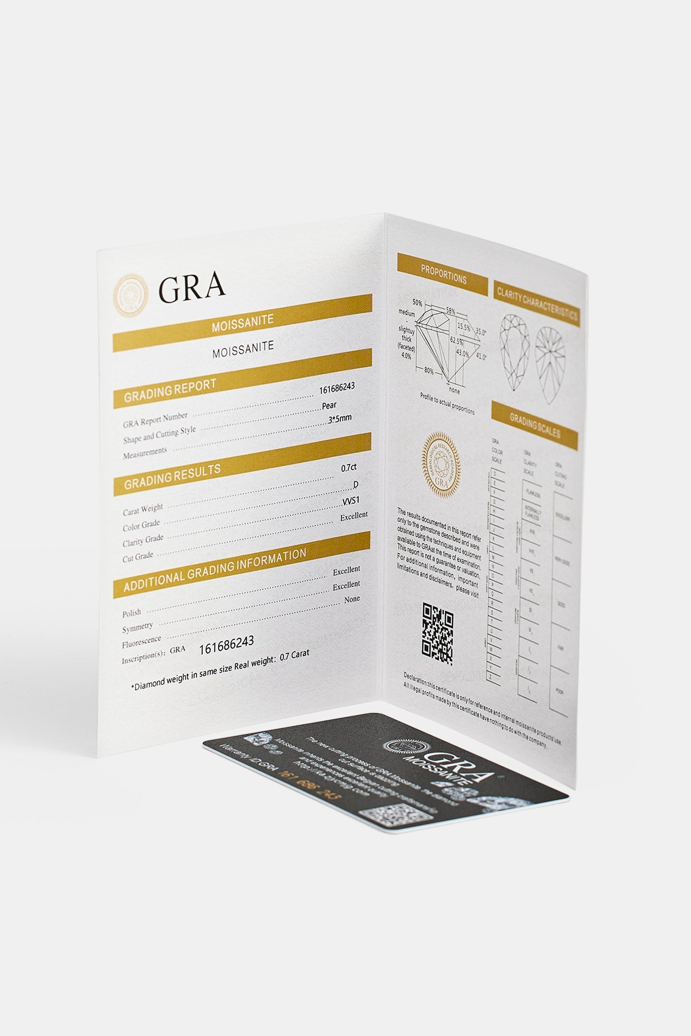 Moissanite Pear Stud Earrings - 5mm