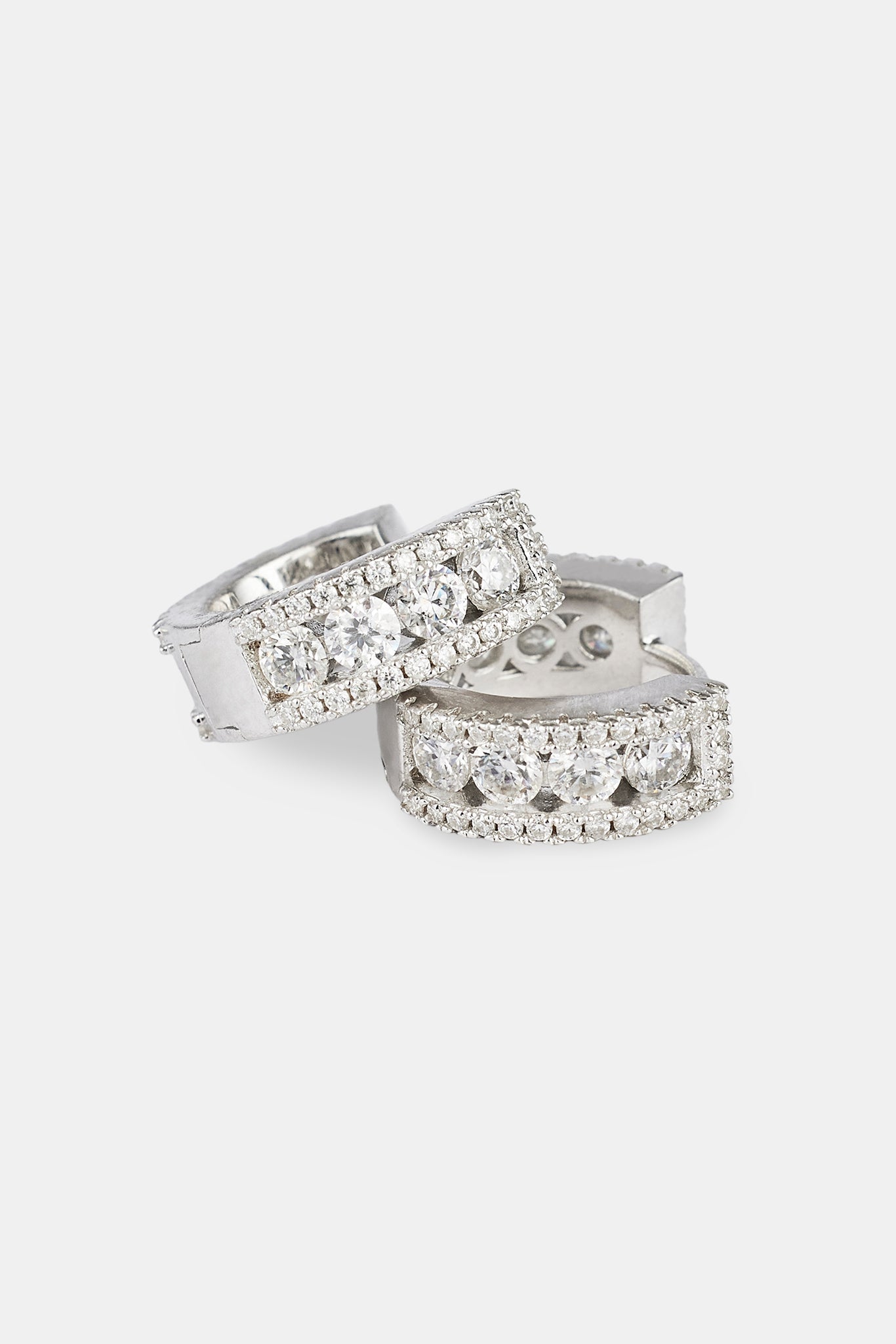 Moissanite Huggie Earrings