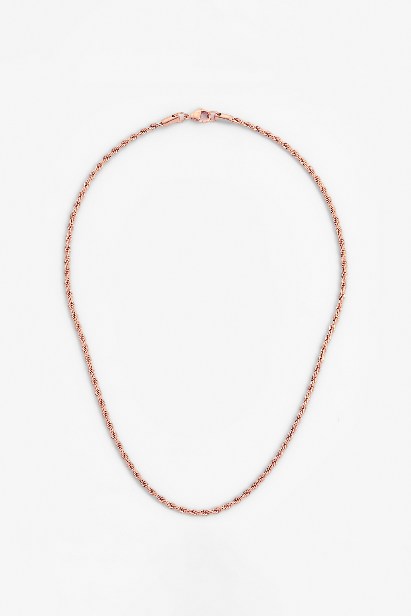3mm Rope Chain - Rose Gold