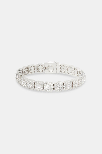 10mm Clustered Tennis Bracelet