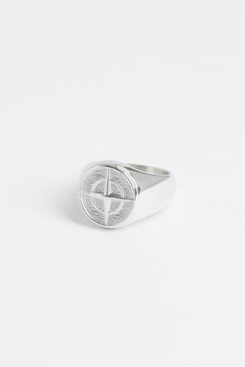 15mm Polished Compass Ring