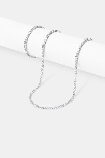3mm Franco Chain & Bracelet - White