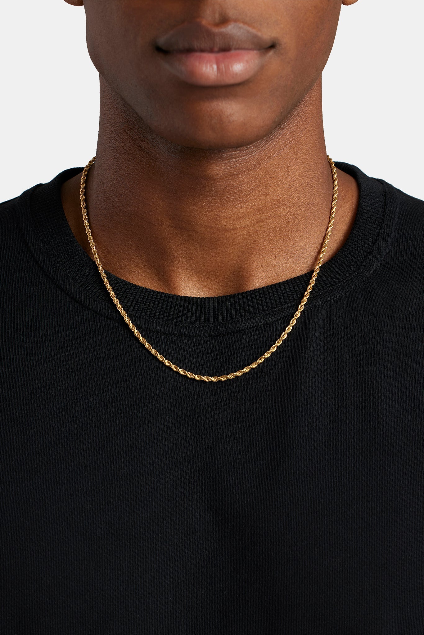 Gold Plated 3mm Rope Chain