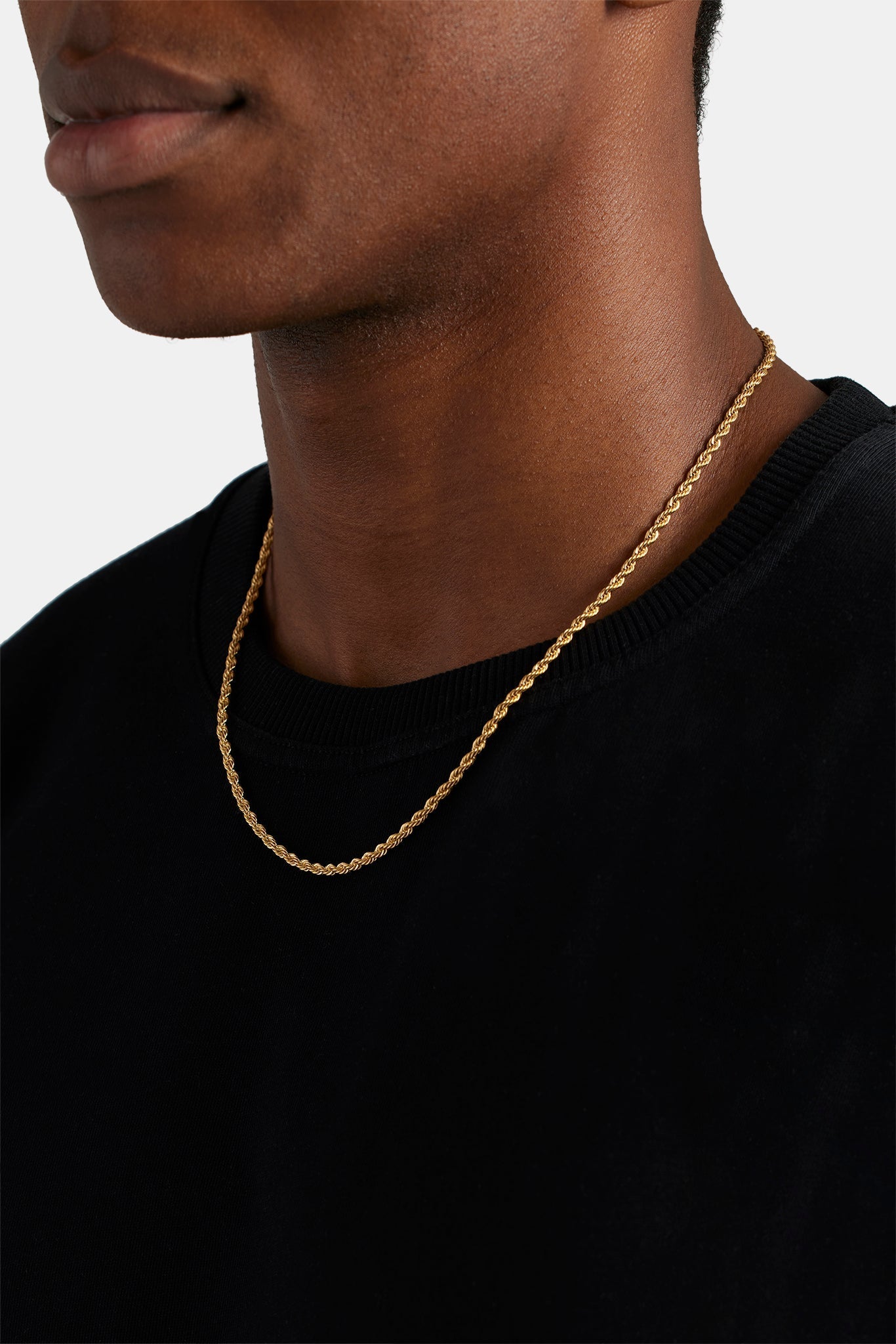 Gold Plated 3mm Rope Chain