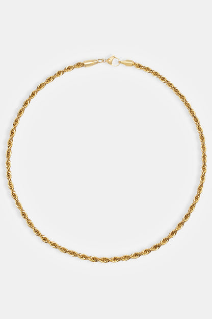 5mm Rope Chain - Gold