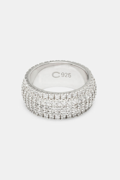 5 Row Band Ring - 10mm