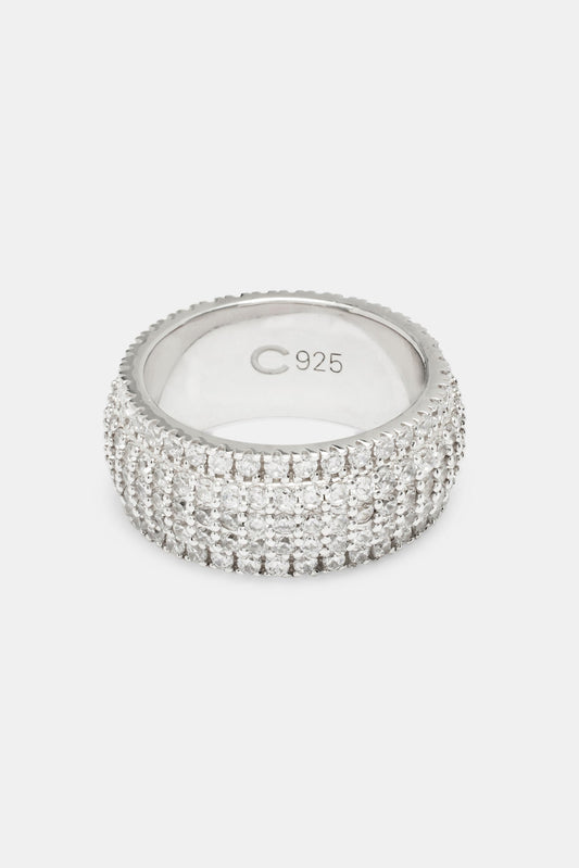 5 Row Band Ring - 10mm