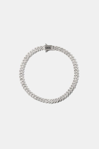 8mm Moissanite Cuban Bracelet