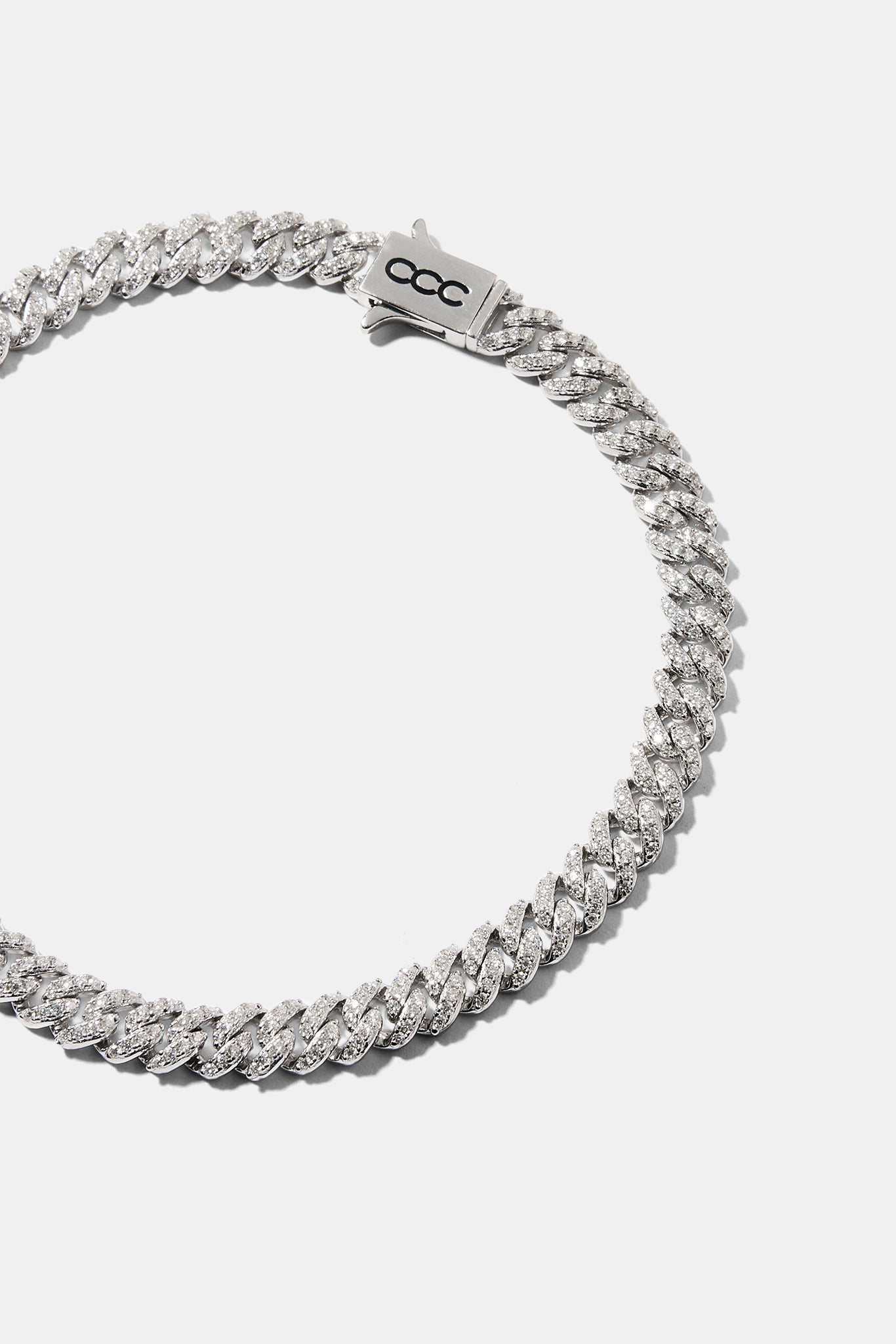 8mm Moissanite Cuban Bracelet