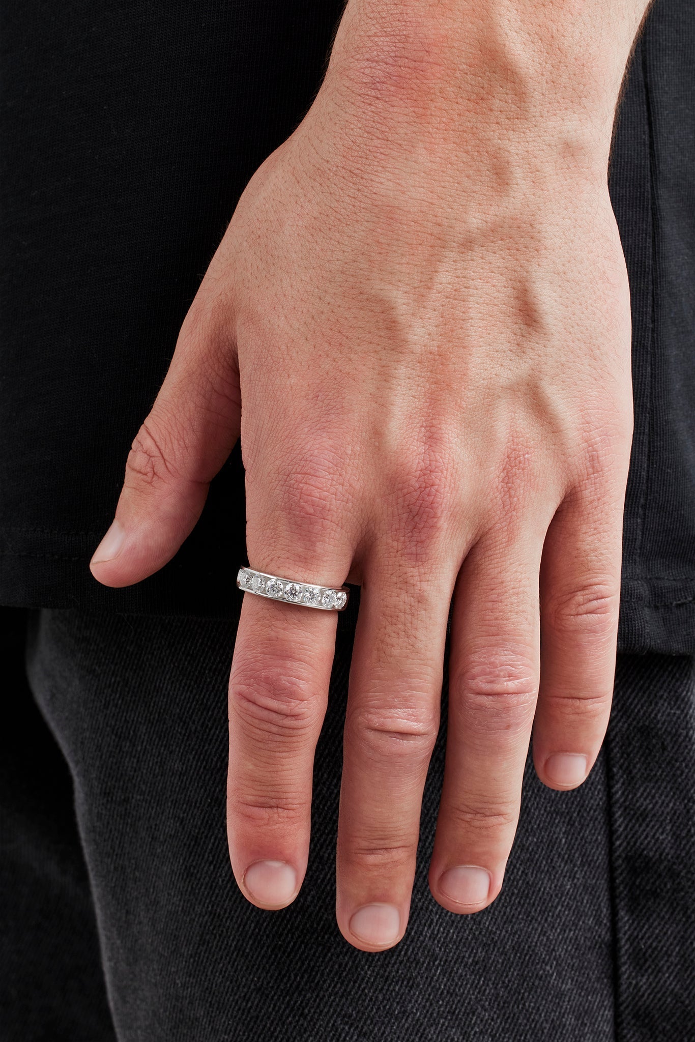 Moissanite Band Ring - 5mm