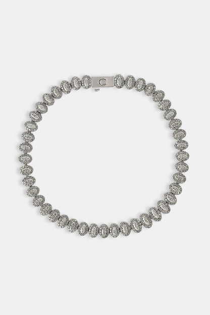 Moissanite Oval Cluster Bracelet - 6mm