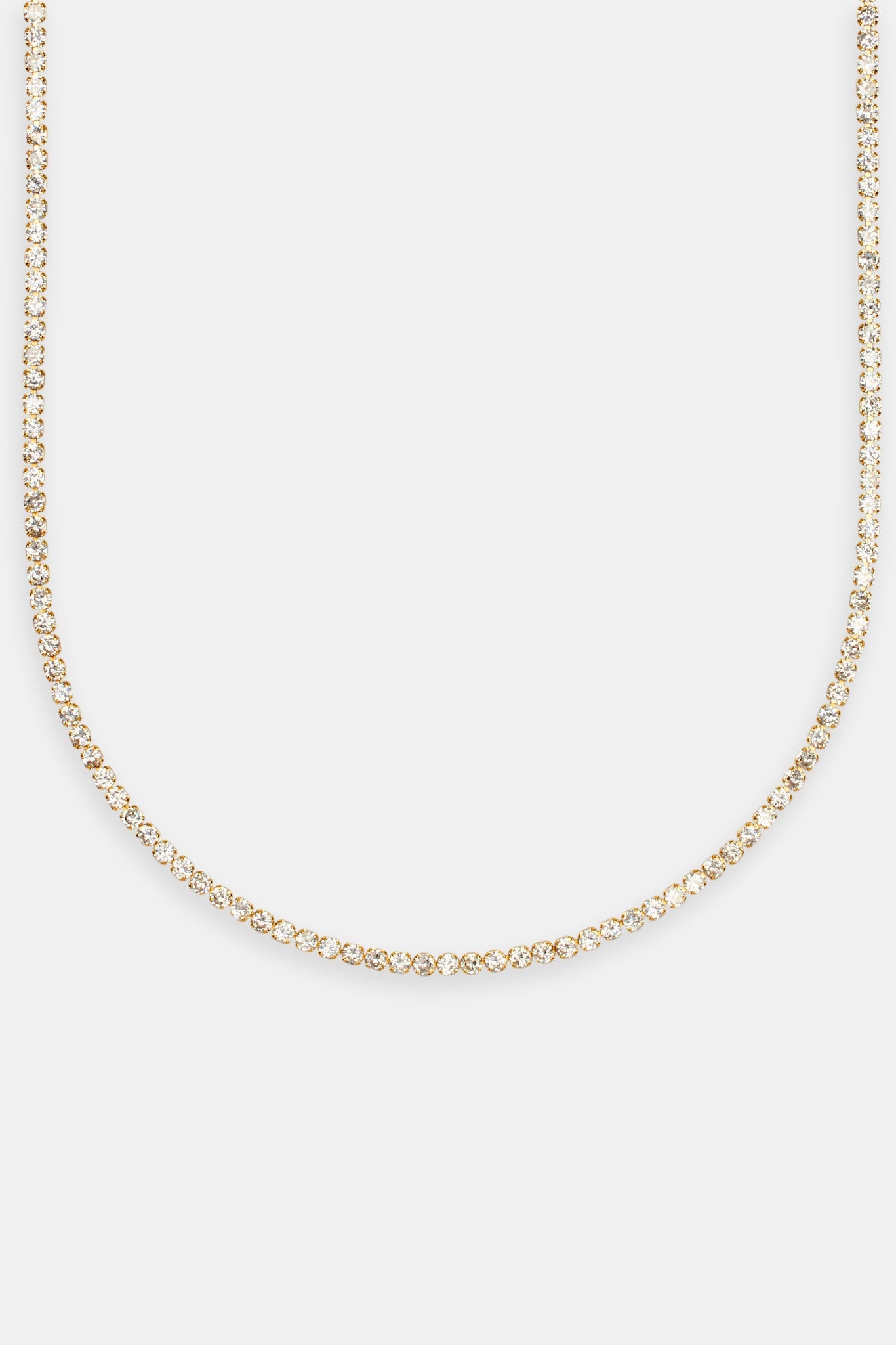 Gold Plated 2.5mm Micro Tennis Chain