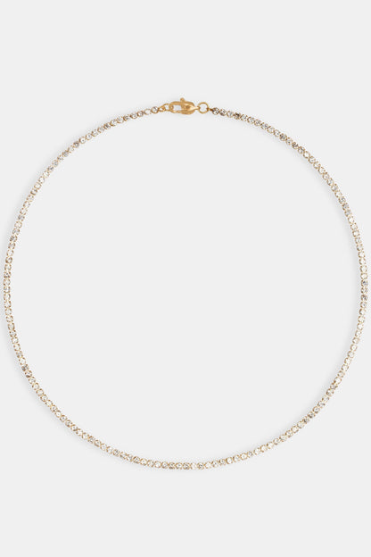 Gold Plated 2.5mm Micro Tennis Chain
