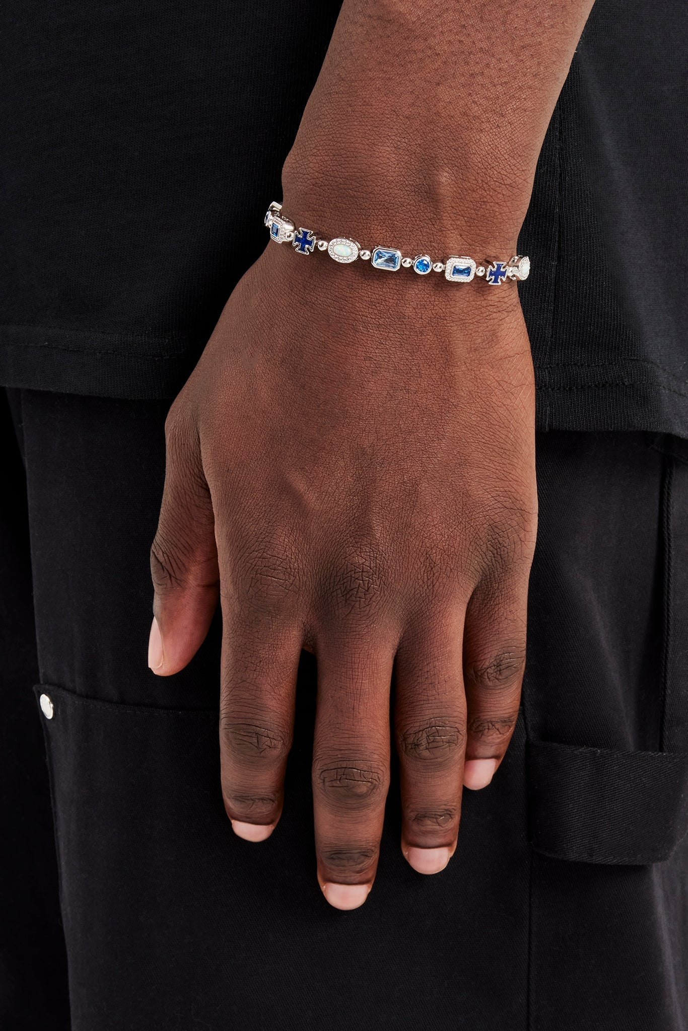 Blue Lapis Multi Gemstone Bracelet - 8mm