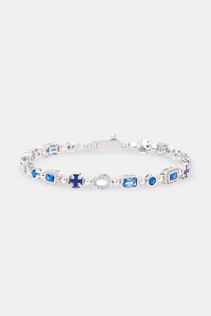 Blue Lapis Multi Gemstone Bracelet - 8mm