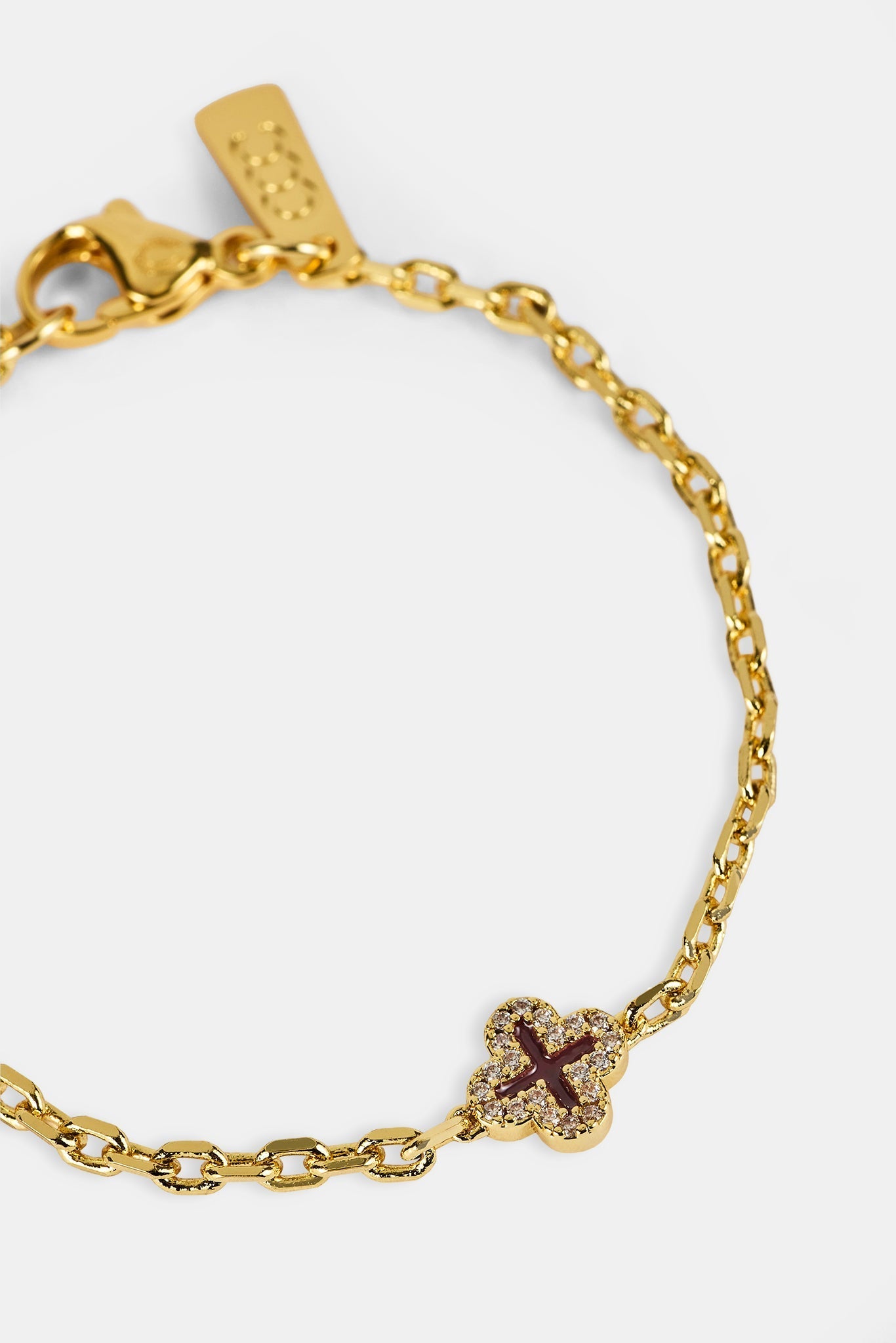 Burgundy Motif Bracelet - 8mm