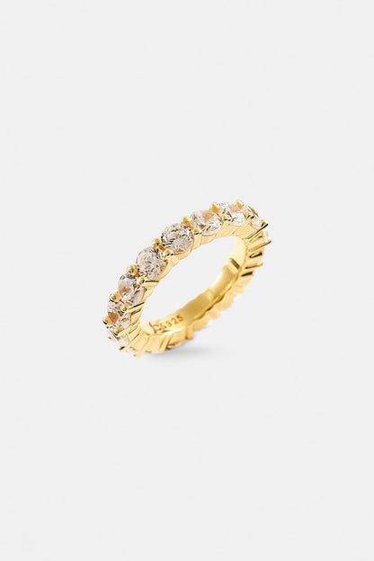 Clear Round Stone Tennis Ring - 4mm