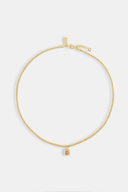 Champagne Gemstone Necklace - 10mm