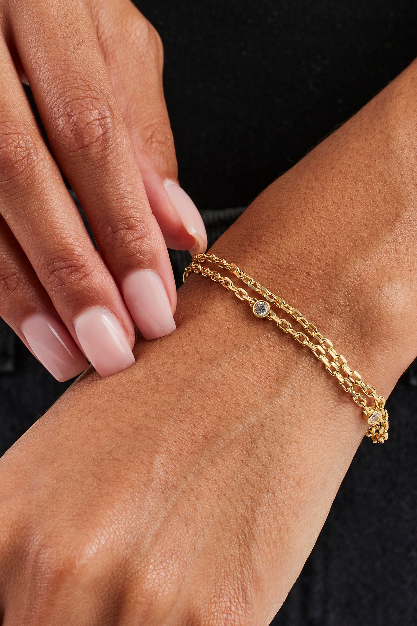 Double Layer Ice Rolo Bracelet - 5mm