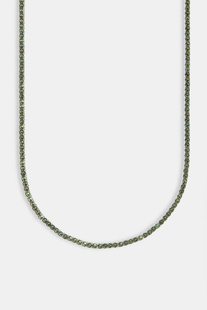 Dark Green Tennis Chain - 3mm