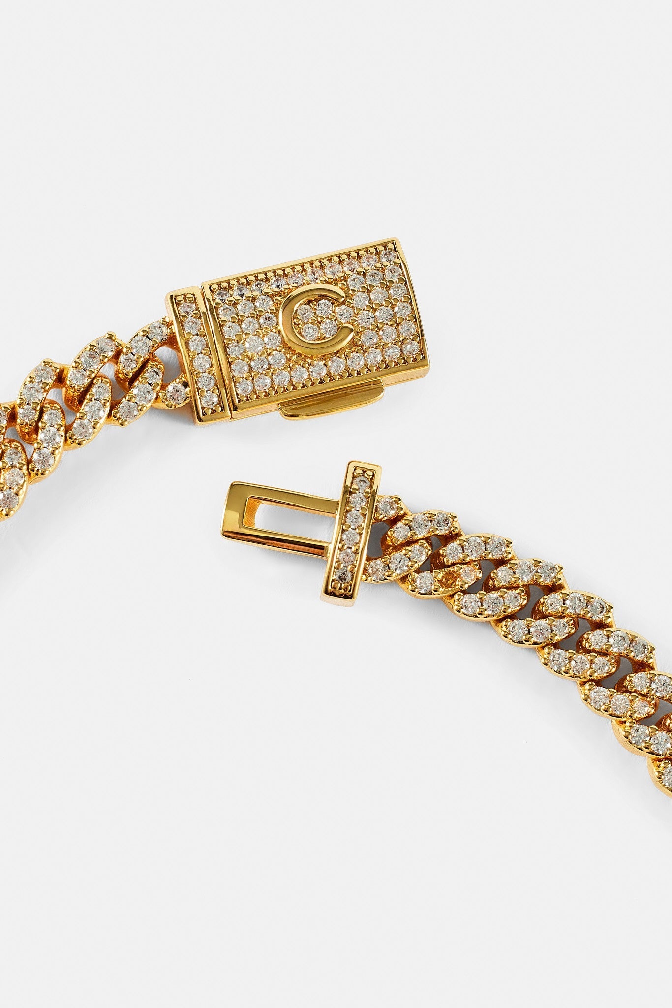 Iced Cuban Link Bracelet - 5mm - Gold