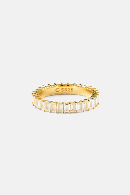 Iced Baguette Tennis Ring - 4mm