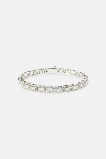 Iced Bezel Cluster Tennis Bracelet - 6mm