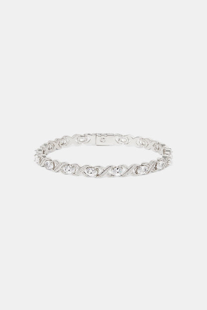 Iced Infinity & Stone Bracelet - 6mm
