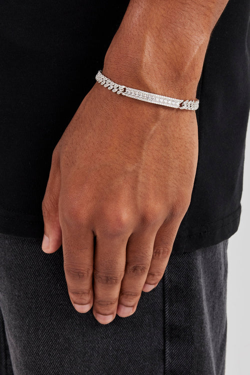 Iced Centre Cuban Bracelet - 6mm