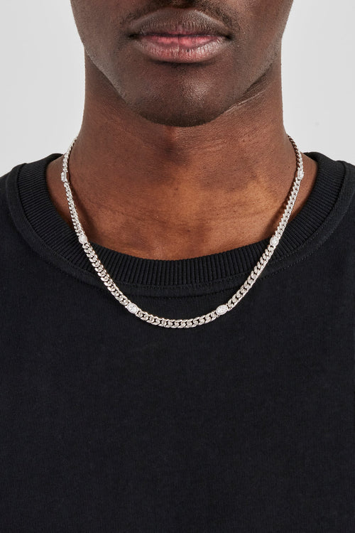 Iced Gemstone Miami Cuban Chain - 5mm