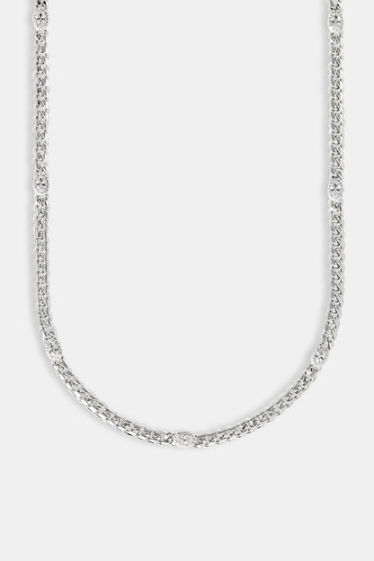 Iced Gemstone Miami Cuban Chain - 5mm