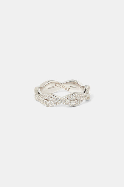 Iced Infinity Link Ring - 6mm