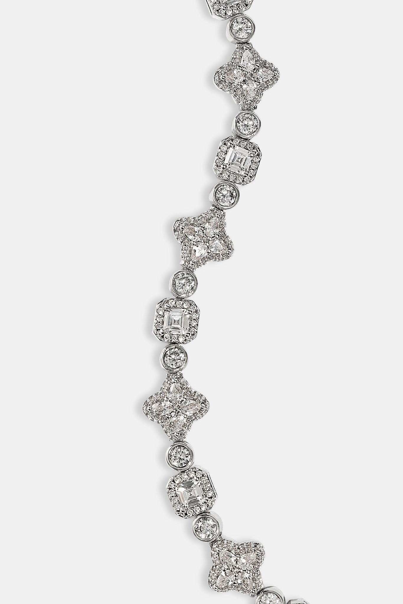 Iced Motif Mixed Stone Bracelet - 8mm