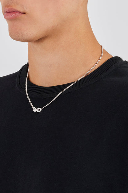 Iced Connecting Links Necklace - 8mm