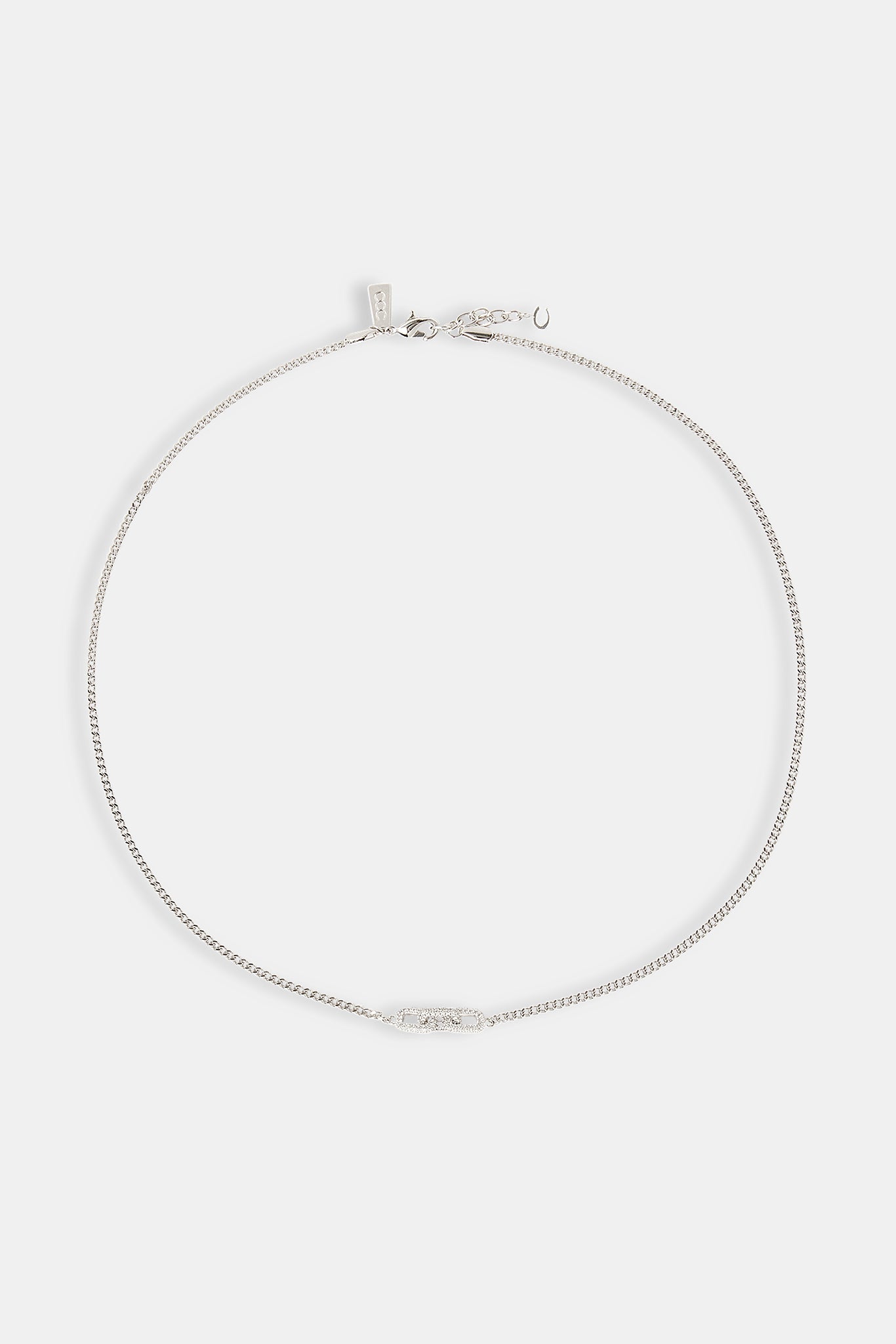 Iced Connecting Links Necklace - 8mm