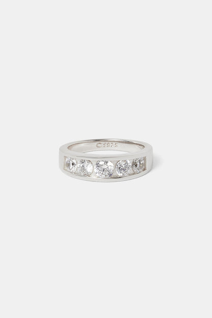 Iced Stone Polished Edge Ring - 6mm