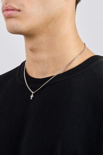 Micro Iced Cross Cuban Necklace - 10mm