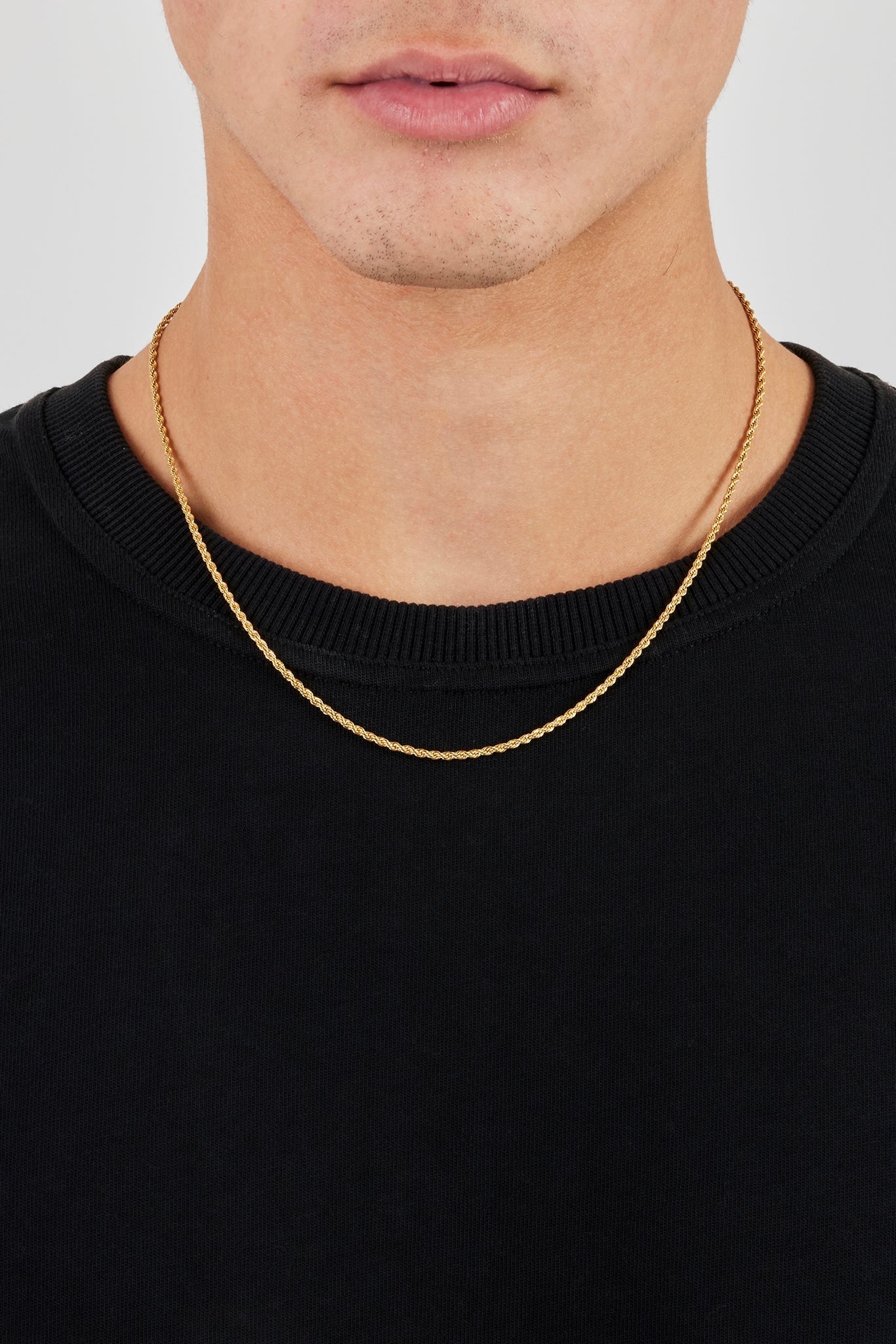 Micro Rope Chain - 1.5mm - Gold