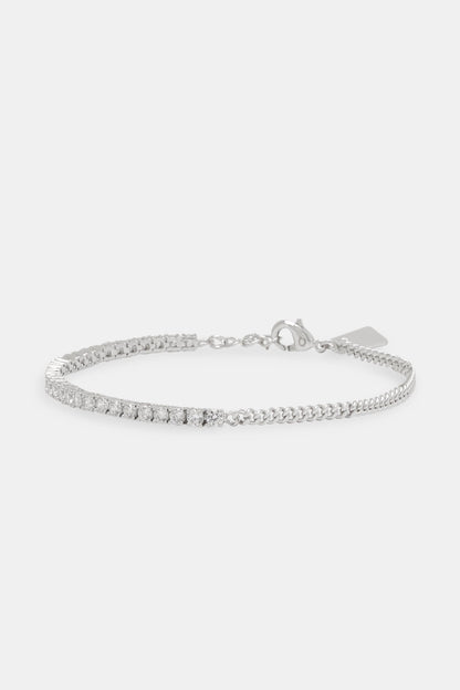 Micro Cuban & 3mm Tennis Bracelet